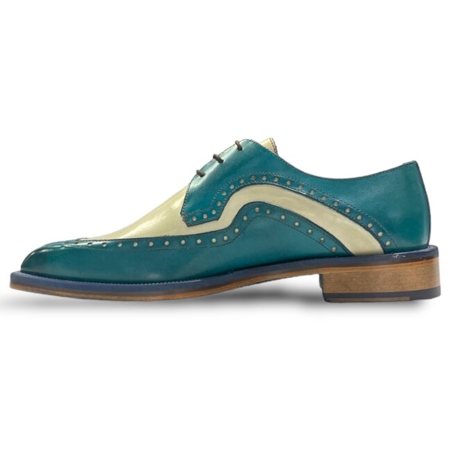 Emilio Franco Emilio Franco Combination Calf-Skin Leather Derby Oxfords (EF674)