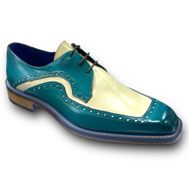 Emilio Franco Combination Calf-Skin Leather Derby Oxfords (EF674)
