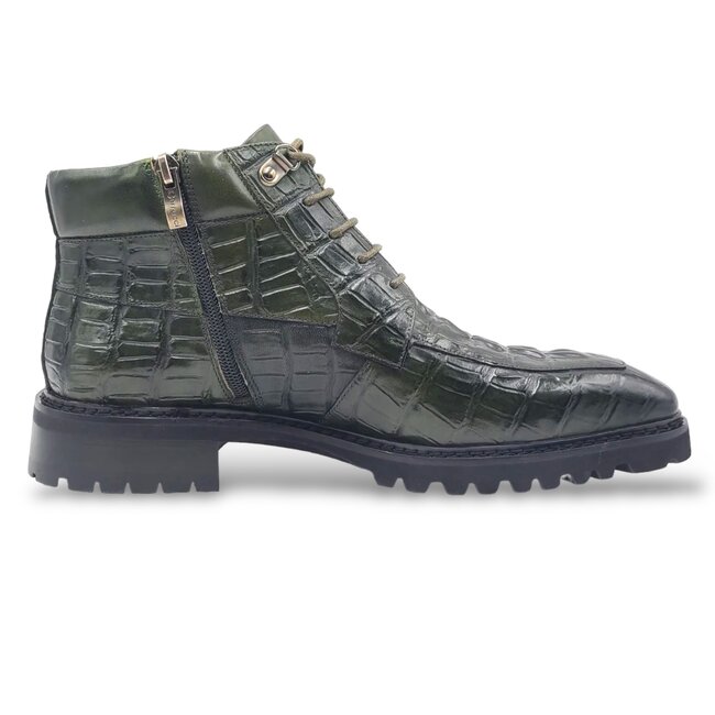 Carrucci "Embossed" Alligator Brogue Boot