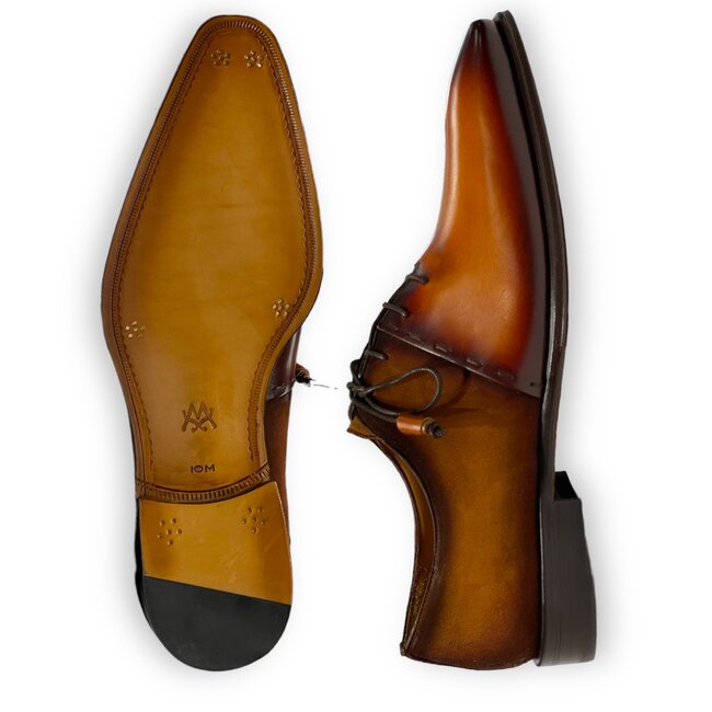 mezlan  Men's dress Shoe "Colomer"  (21341) Cognac-Rust