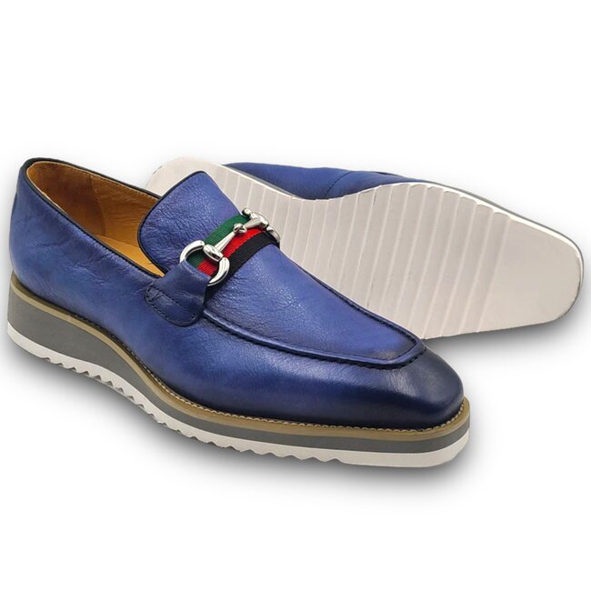 Calf-skin Slip-On Horsebit Loafer "KS515-07R"