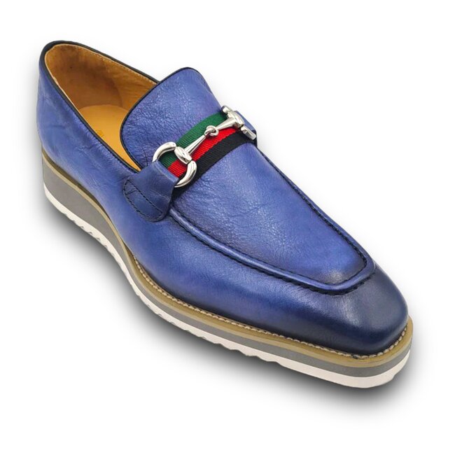 Calf-skin Slip-On Horsebit Loafer "KS515-07R"