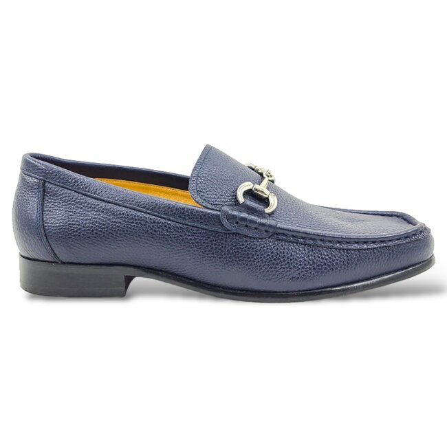 Carrucci Victor Timeless Buckle Loafer in Leather Sole,