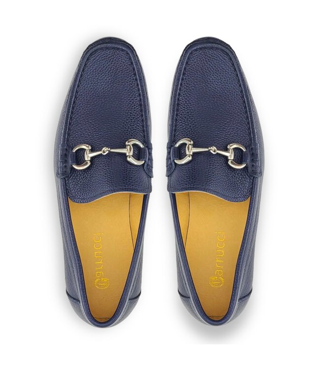 Carrucci Victor Timeless Buckle Loafer in Leather Sole,