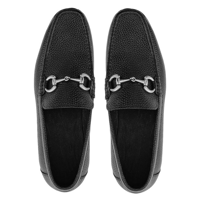 Carrucci Victor Timeless Buckle Loafer in Leather Sole,