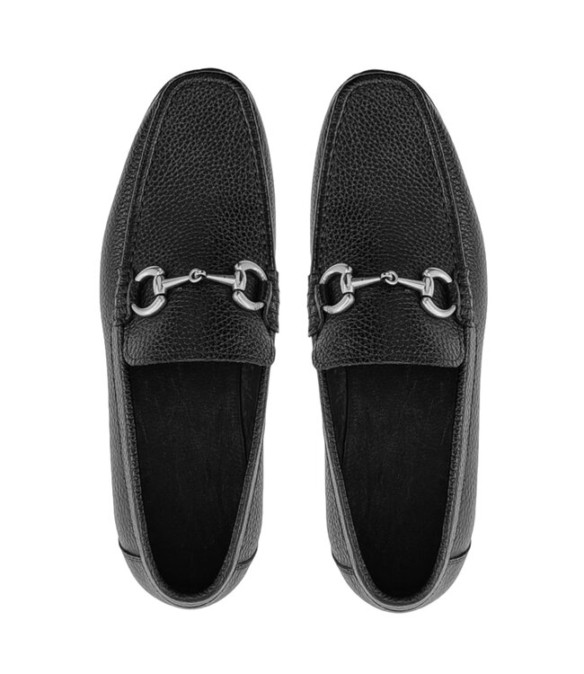 Carrucci Victor Timeless Buckle Loafer in Leather Sole,