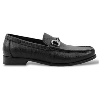 Carrucci Victor Timeless Buckle Loafer in Leather Sole,