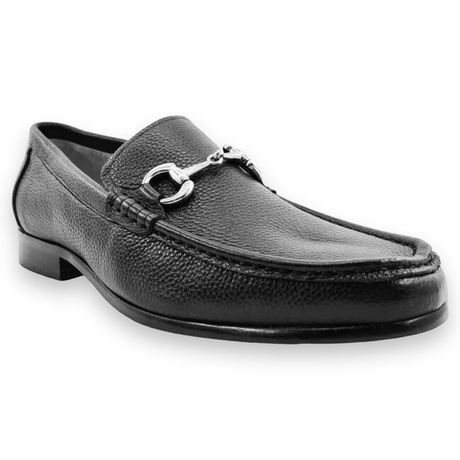 Carrucci Victor Timeless Buckle Loafer in Leather Sole,