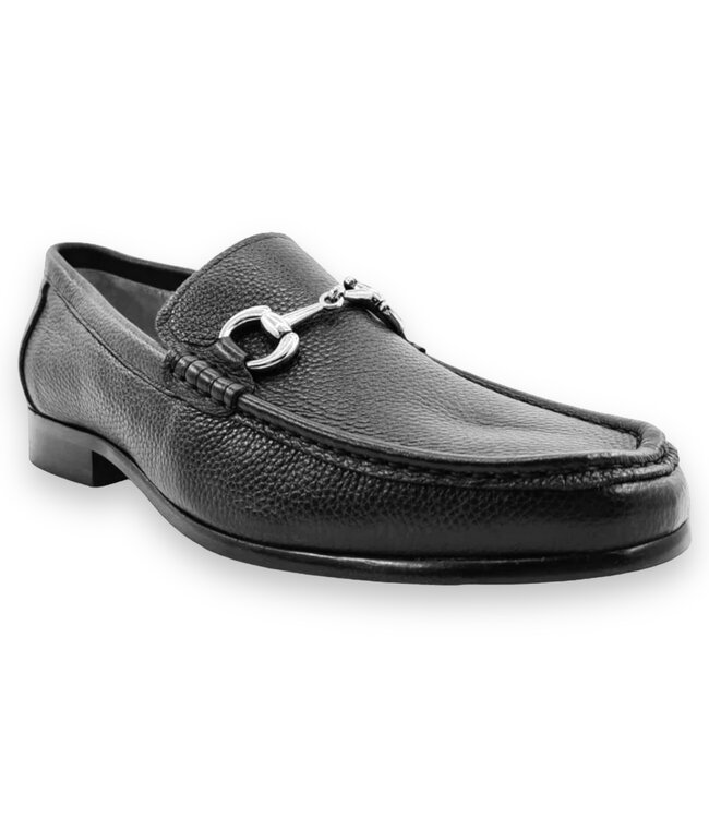 Carrucci Victor Timeless Buckle Loafer in Leather Sole,