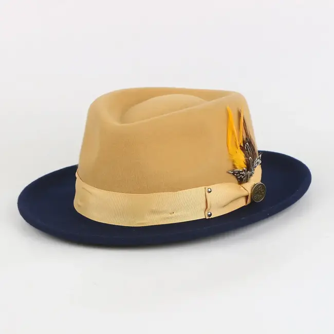 The Orleans Fedora | Fine Australian Wool Hat with Snap Brim |
