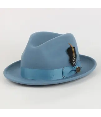 Steven Land The Ayden Fedora | Felt Hat | Agave Blue
