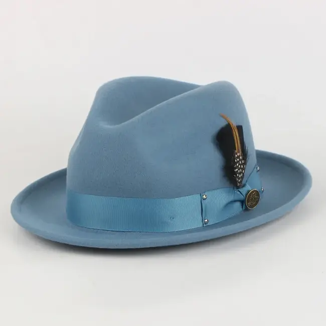 Steven Land The Ayden Fedora | Felt Hat | Agave Blue