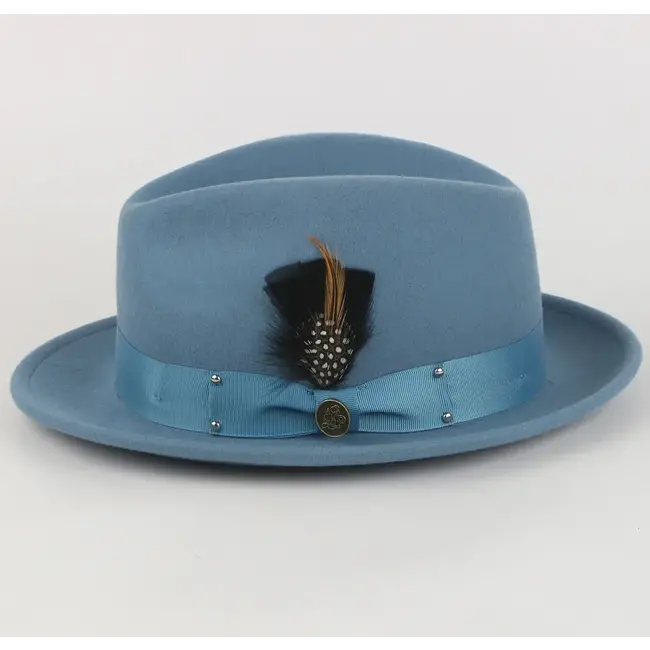 The Ayden Fedora | Felt Hat | Agave Blue