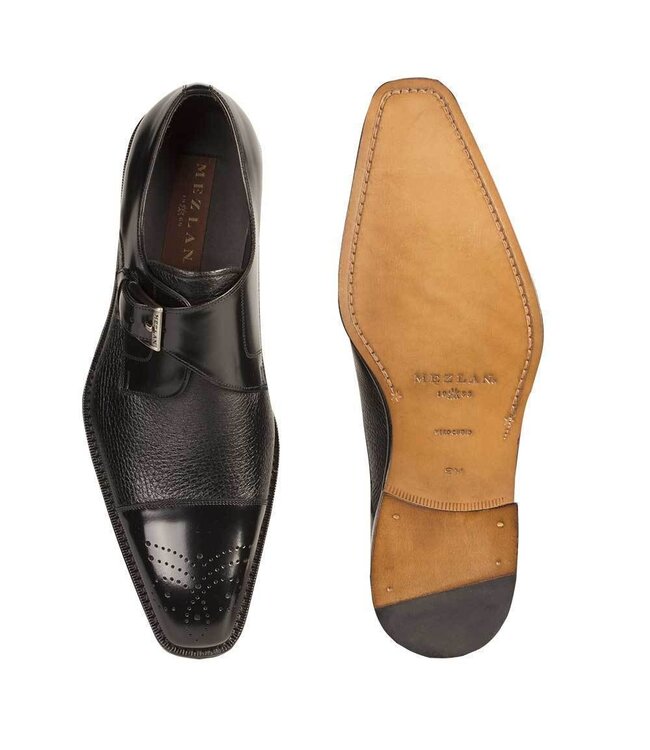 Mezlan Mezlan "Phoenix" Men's Shoes Deerskin Monk Strap