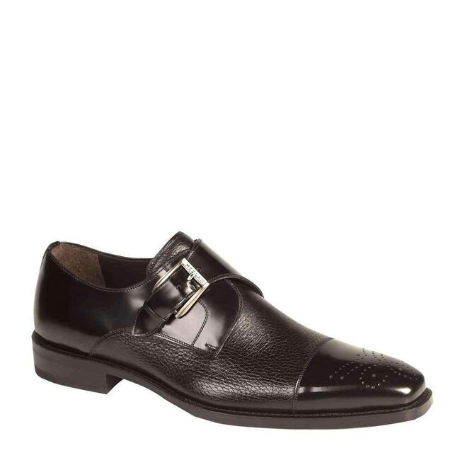Mezlan "Phoenix" Men's Shoes Deerskin Monk Strap