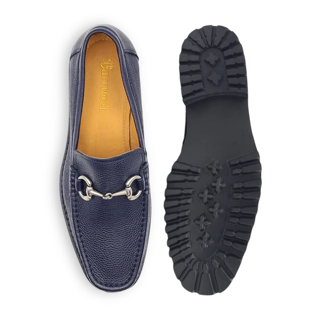 Carrucci Carrucci Men's "Pebble" Leather Buckle Loafer