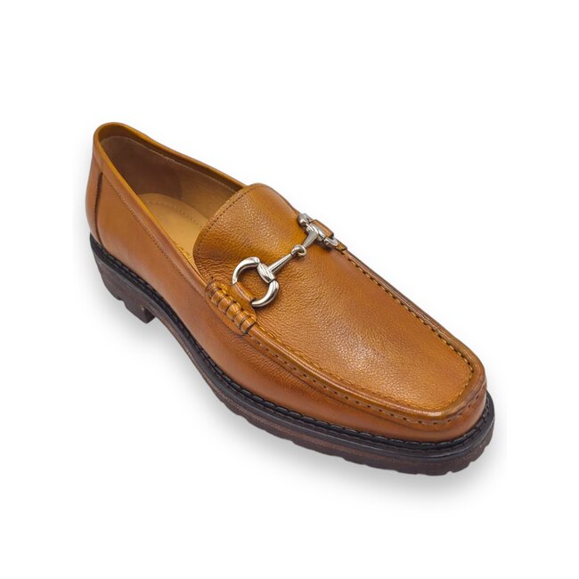 Carrucci Carrucci Men's "Pebble" Leather Buckle Loafer