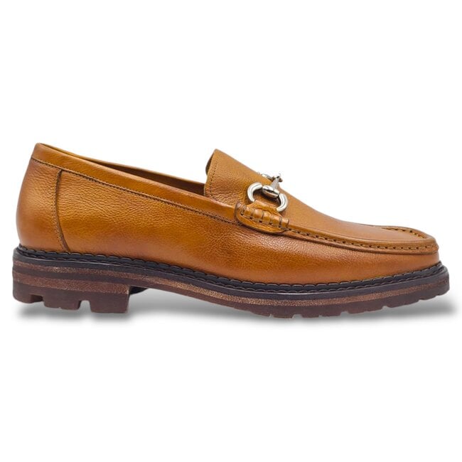Carrucci Men's "Pebble" Leather Buckle Loafer