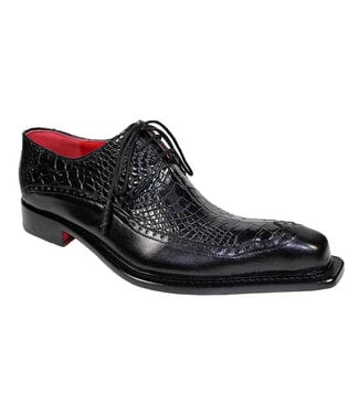 Fennix Fennix "Finley" Genuine Alligator/ Leather Shoes Black