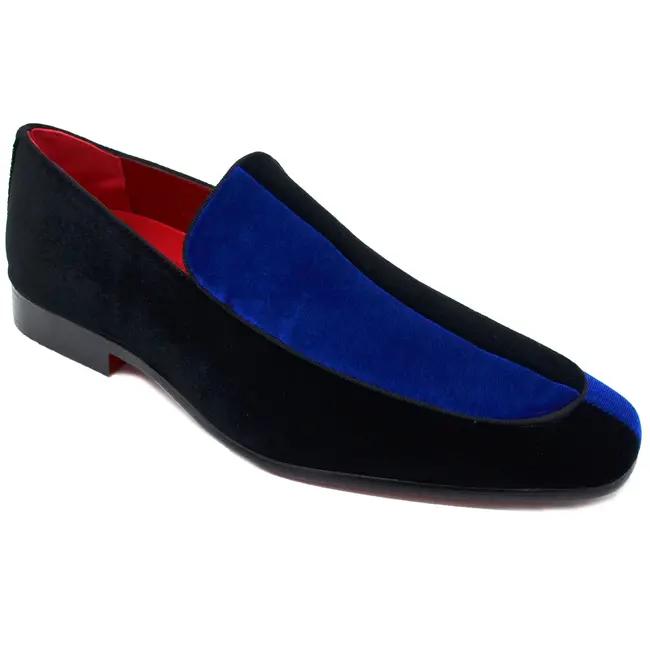 After Midnight | Velvet Split Color Loafer | 7016