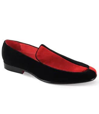 After Midnight | Velvet Split Color Loafer | 7016