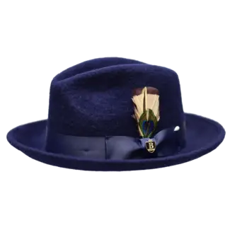 Bruno Capelo Rabbit Collection Wool Felt Fedora Hat Fur Felt Finish
