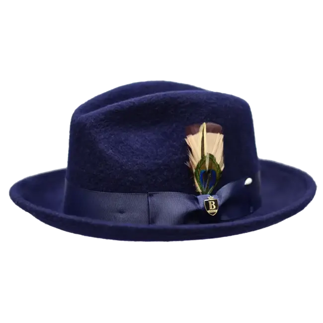 Bruno Capelo Rabbit Collection Wool Felt Fedora Hat Fur Felt Finish