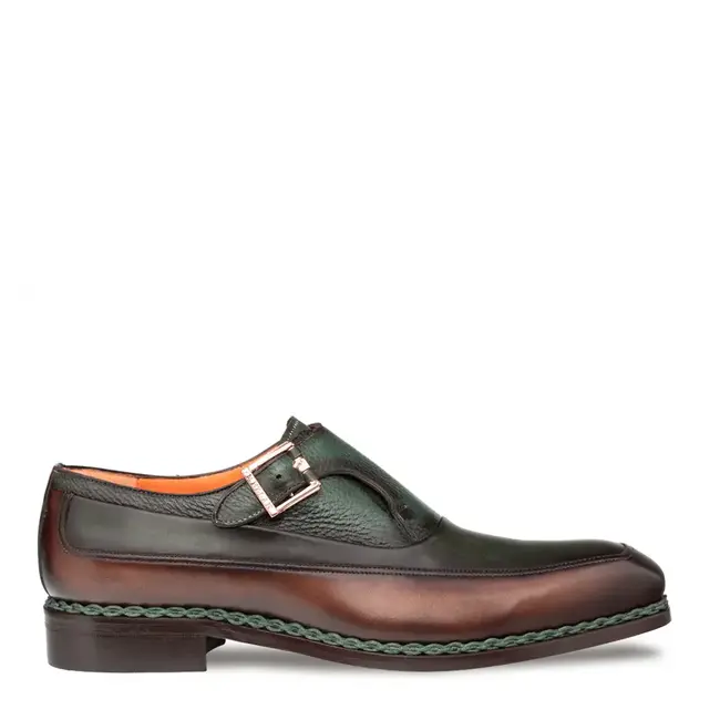 Mezlan Men's Shoe "Artesano" Two-Toned Monk