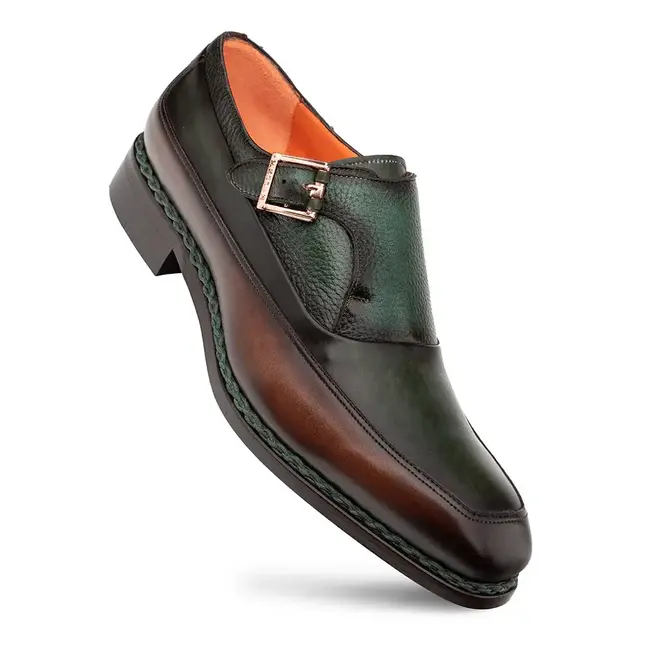 Mezlan Men's Shoe "Artesano" Two-Toned Monk