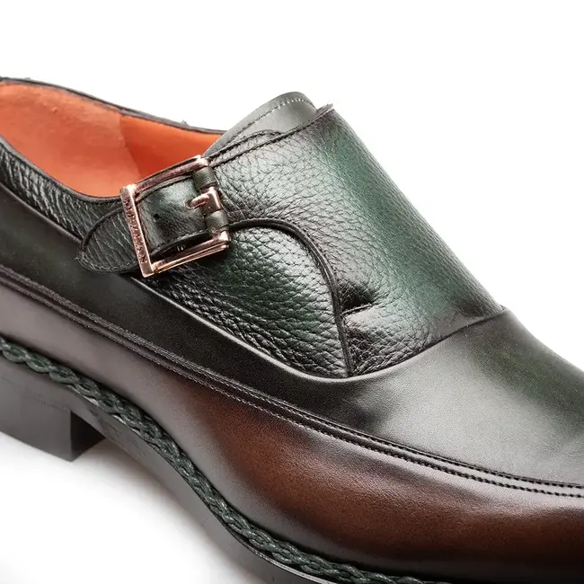 Mezlan Men's Shoe "Artesano" Two-Toned Monk