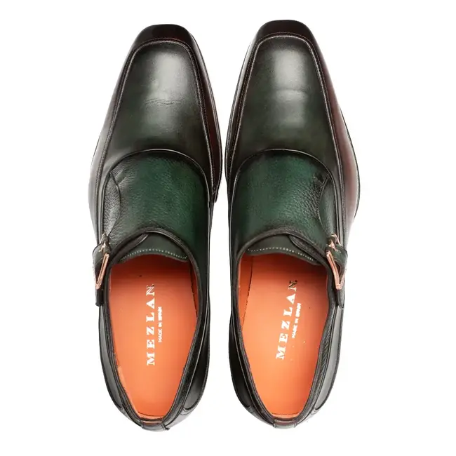 Mezlan Men's Shoe "Artesano" Two-Toned Monk