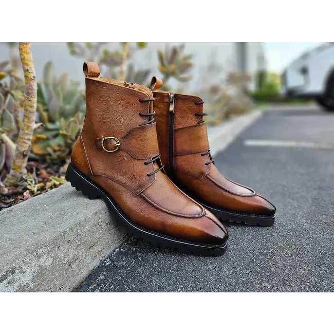 Carrucci "Rugged" Split Toe Lace-up Boot