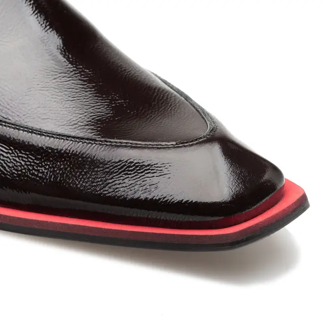 Fabulous Hi-Shine Back Zipper Boot of The Season, "Baroni"