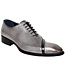 Duca Duca "Torre" Men's Shoes Grey/Black Calf-Skin Leather Oxfords
