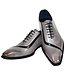 Duca Duca "Torre" Men's Shoes Grey/Black Calf-Skin Leather Oxfords