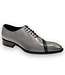 Duca Duca "Torre" Men's Shoes Grey/Black Calf-Skin Leather Oxfords