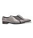 Duca Duca "Torre" Men's Shoes Grey/Black Calf-Skin Leather Oxfords