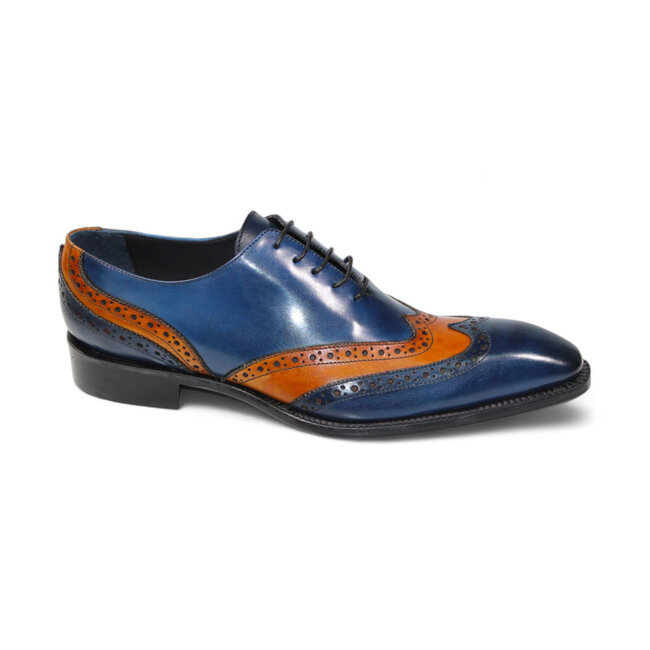 Duca Duca Andora Men's Shoes Purple/Lavender Calf-Skin Leather Oxfords