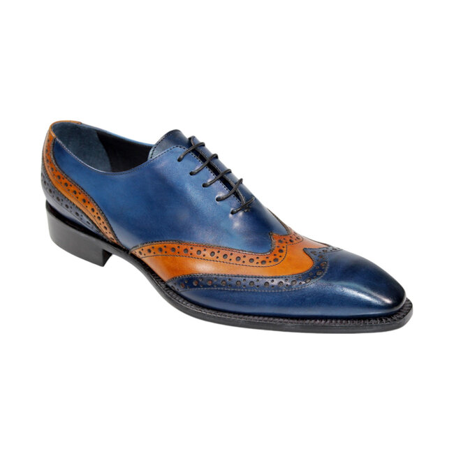 Duca Andora Men's Shoes Purple/Lavender Calf-Skin Leather Oxfords