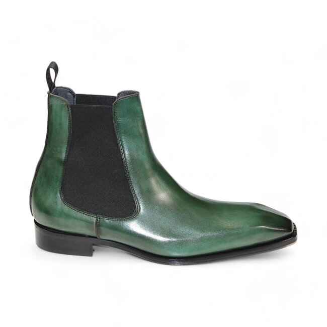 Duca Duca Empoli Men's Shoes Blue Calf-Skin Leather Boots