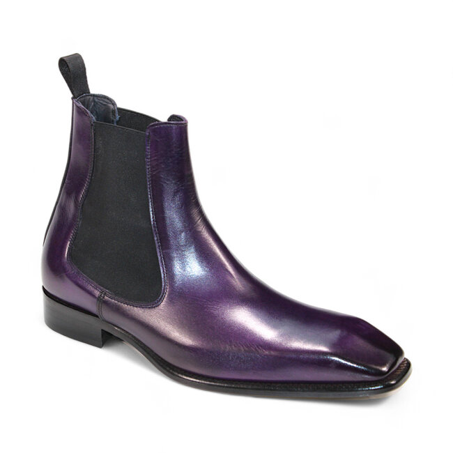 Duca Duca Empoli Men's Shoes Blue Calf-Skin Leather Boots
