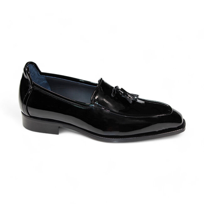 Duca Fano Genuine Italian Patent Leather Tassel Loafer Shoe
