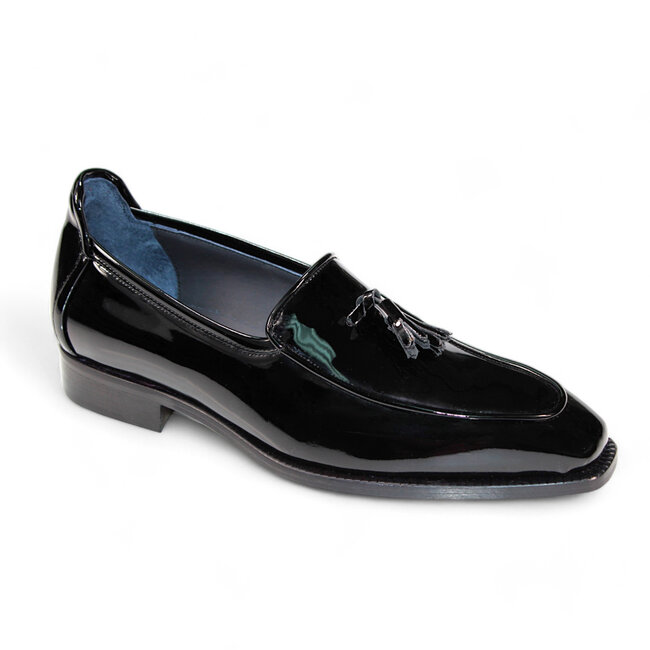 Duca Fano Genuine Italian Patent Leather Tassel Loafer Shoe