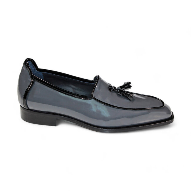 Duca Fano Genuine Italian Patent Leather Tassel Loafer Shoe