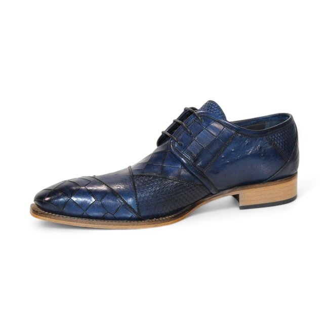 Duca Di Matiste "Imperio" Genuine Italian Calfskin Lace-Up Shoes.