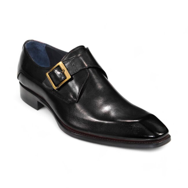 Duca Massa Men's Shoes Gold Monkstrap