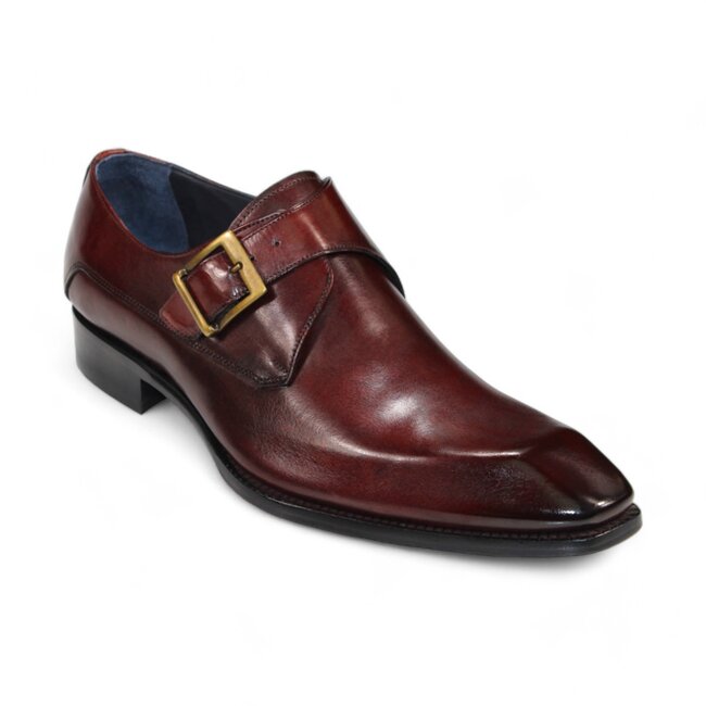 Duca Massa Men's Shoes Gold Monkstrap