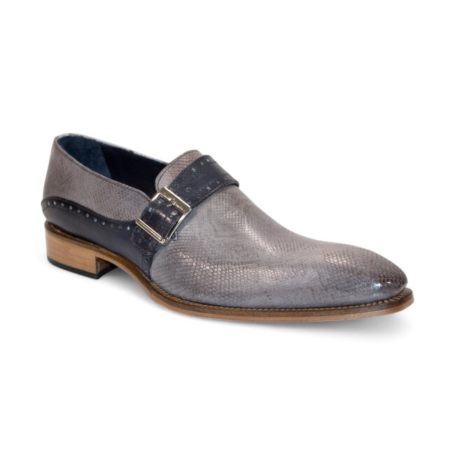 Duca Duca Sezze Men's Shoes Powder Snake Embossed/Calf-Skin Leather Loafers