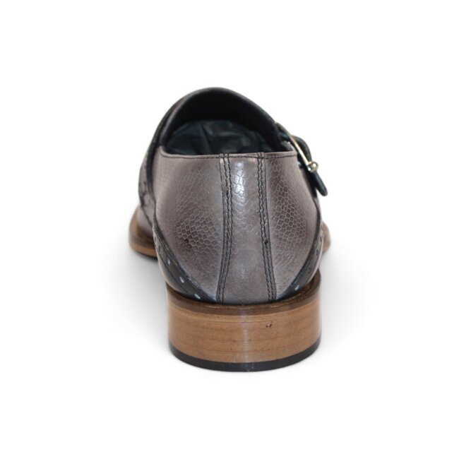 Duca Sezze Men's Shoes Powder Snake Embossed/Calf-Skin Leather Loafers