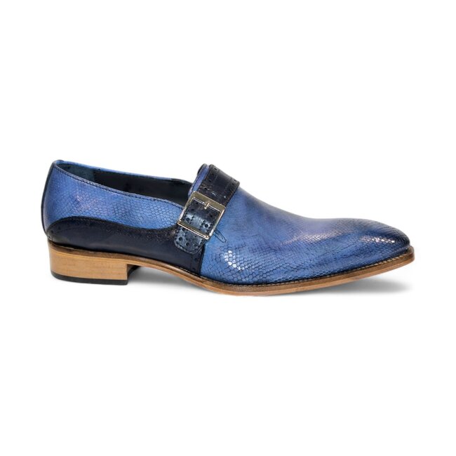 Duca Duca Sezze Men's Shoes Powder Snake Embossed/Calf-Skin Leather Loafers